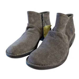 NWT Fly London EUR 39 US 8.5 9 Ankle Slouch Boot Taupe Oil Suede Boho Lagenlook