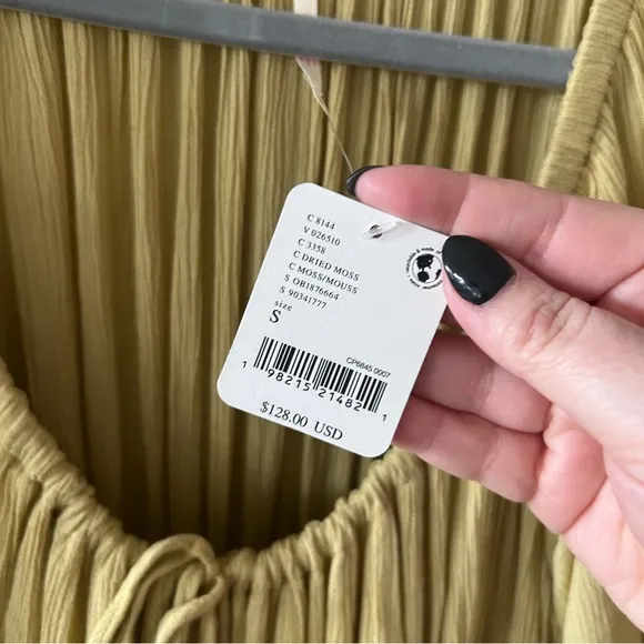 NWT Free People In Your Dreams Maxi Dress Dried Moss