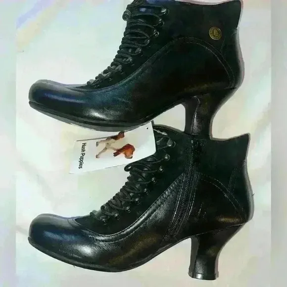 NWT Hush Puppies Ankle Boots Womens Vivianna Victorian Style Heels boots