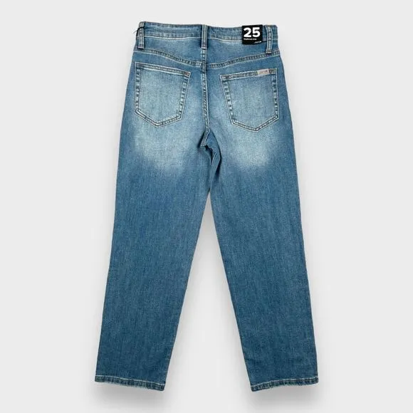NWT Joe's Jeans Blue Ursula Boyfriend Crop Jeans Women's Size 25