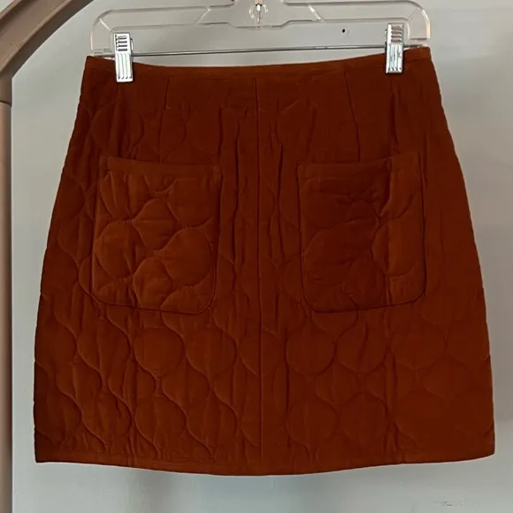 NWT - Madewell Corduroy Quilted Mini Skirt - Size 0