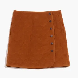 NWT - Madewell Corduroy Quilted Mini Skirt - Size 0