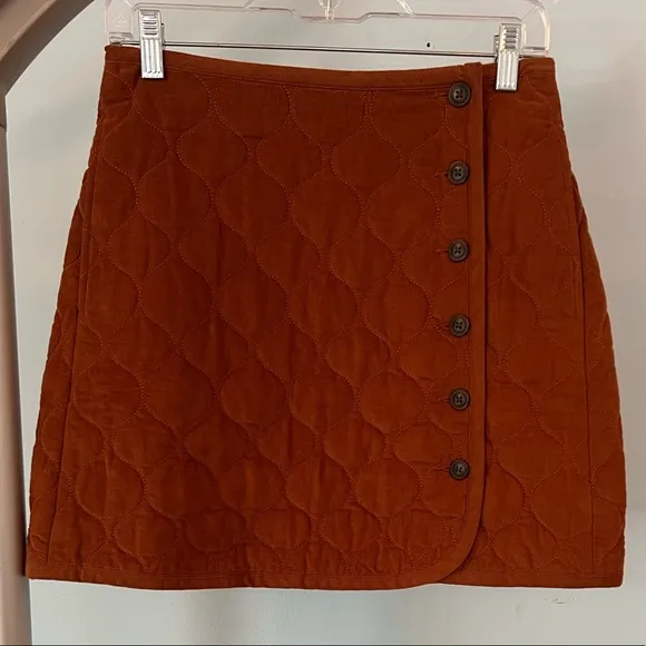 NWT - Madewell Corduroy Quilted Mini Skirt - Size 0