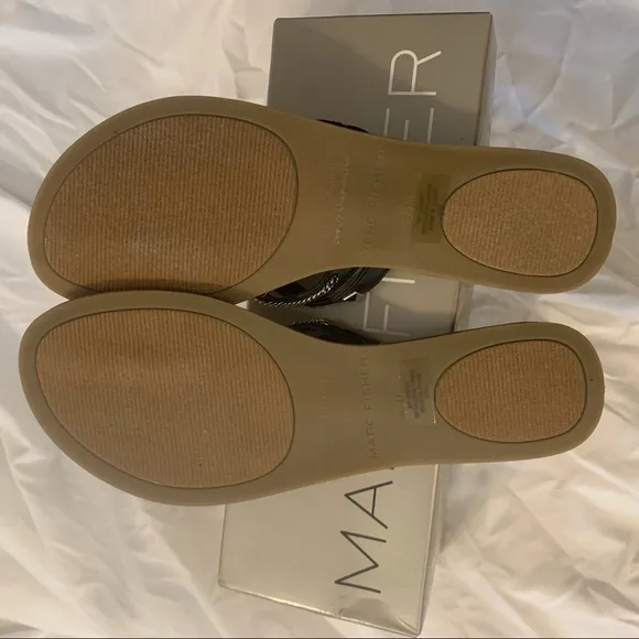 NWT Marc Fisher Stud and Chain Embellished Sandals