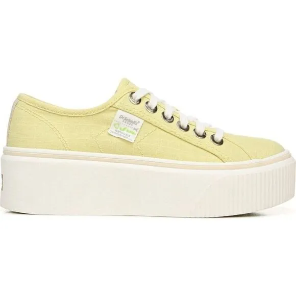 NWT NIB Dr. Scholl's Shoes Funday Comfort Insole Sneaker Yellow Size 9