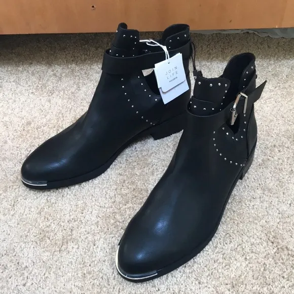 NWT! PULL &amp; BEAR Eur Size 40 black ankle boots