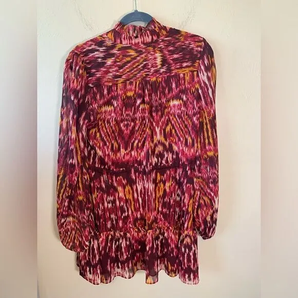 NWT Revolve House of Harlow 1960 Blouson gold fleck mini Boho Dress size 6