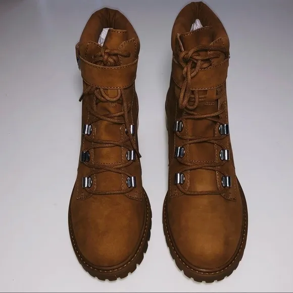 NWT Schutz Women’s Inaiah Buckled Leather Hiker Combat Boots size 10
