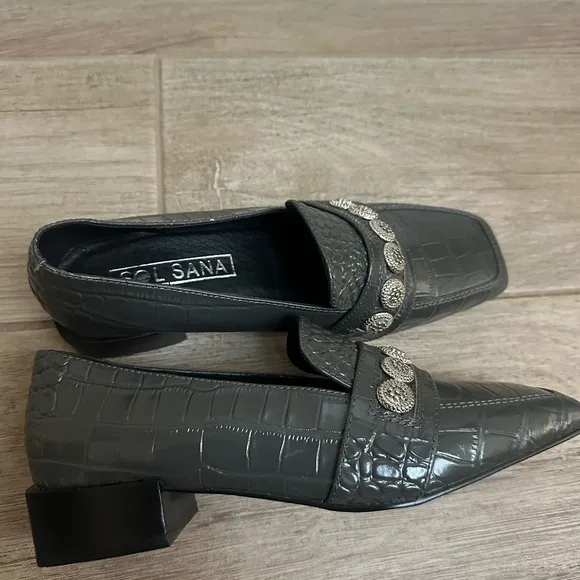 NWT Sol Sana Gray Loafers Shoes
