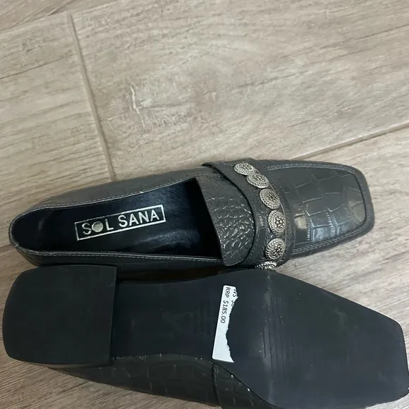 NWT Sol Sana Gray Loafers Shoes