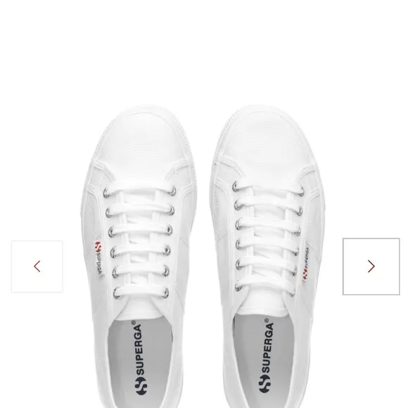 NWT Superga White Platform Tennis Shoes. Women’s Size 9.5 US, EURO 41