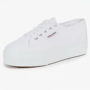 NWT Superga White Platform Tennis Shoes. Women’s Size 9.5 US, EURO 41