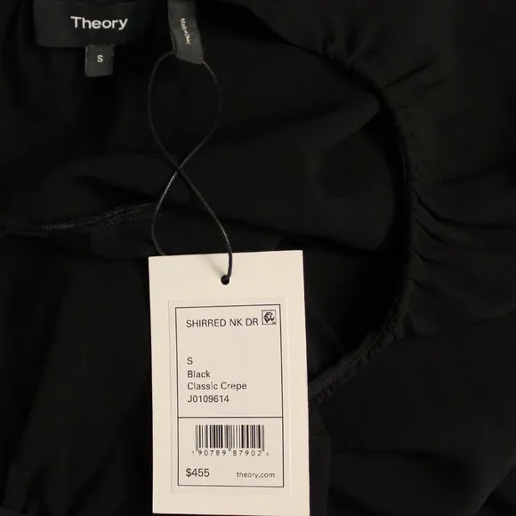NWT Theory Shirred Neck Dress– Work to Evening Staple