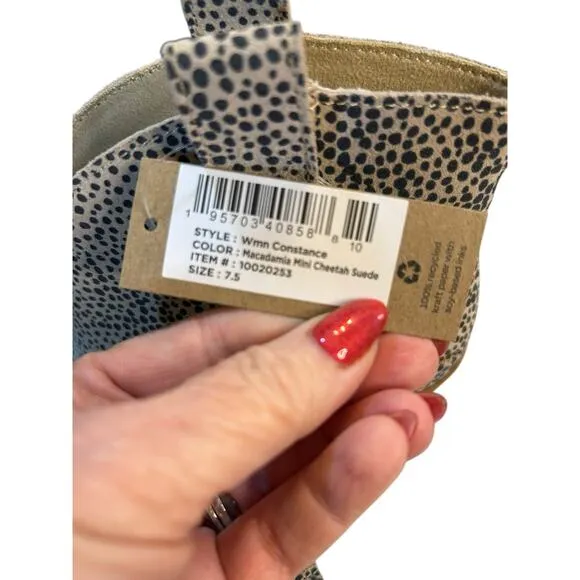 NWT Tom's Cheetah Suede Boots - Size 7.5