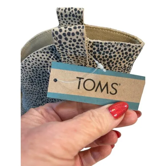 NWT Tom's Cheetah Suede Boots - Size 7.5