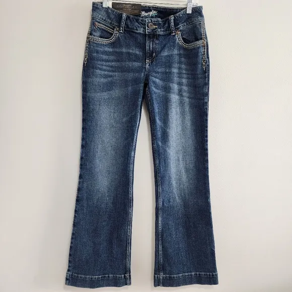 NWT Wrangler Retro Sadie Bootcut Jeans Blue Size 7 - Western Y2K