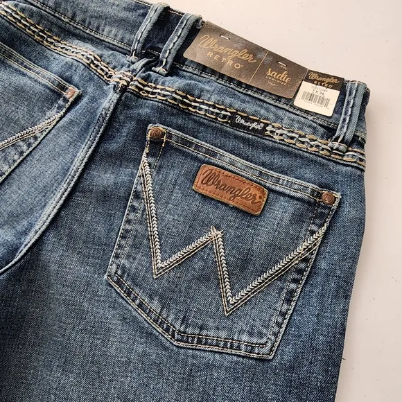 NWT Wrangler Retro Sadie Bootcut Jeans Blue Size 7 - Western Y2K