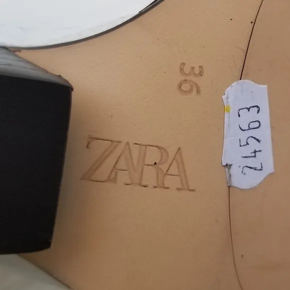 NWT Zara White Cowboy Ankle Boots
