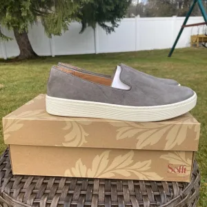 NWT/NIB Sofft Women Somers Slip On Shoes in Snare Grey  (Size 10)