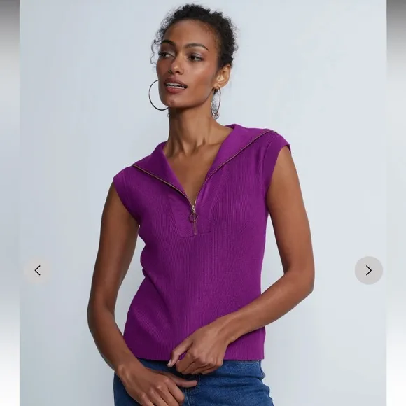 NY &amp; Co. NWT Half-Zipped Sweater size L