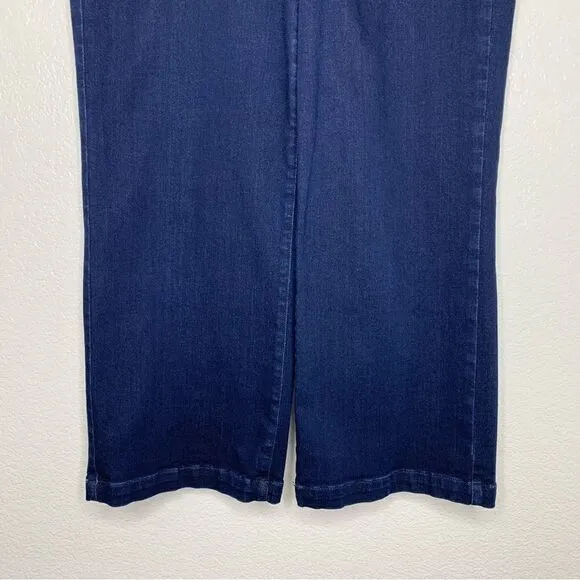 NYDJ Women’s Size 14 Denim Blue Wide Leg Ankle Jeans