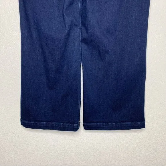 NYDJ Women’s Size 14 Denim Blue Wide Leg Ankle Jeans