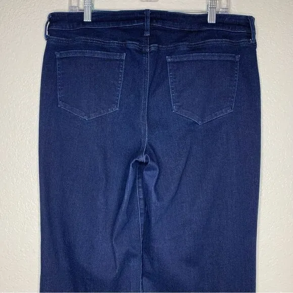 NYDJ Women’s Size 14 Denim Blue Wide Leg Ankle Jeans