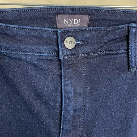 NYDJ Women’s Size 14 Denim Blue Wide Leg Ankle Jeans