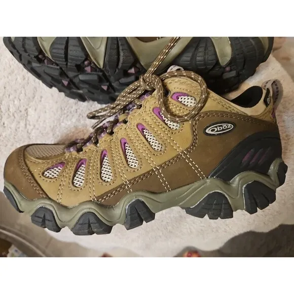 Oboz Sawtooth II Low - Waterproof - Brown Hiking Boots Worn Once Sz 6.5