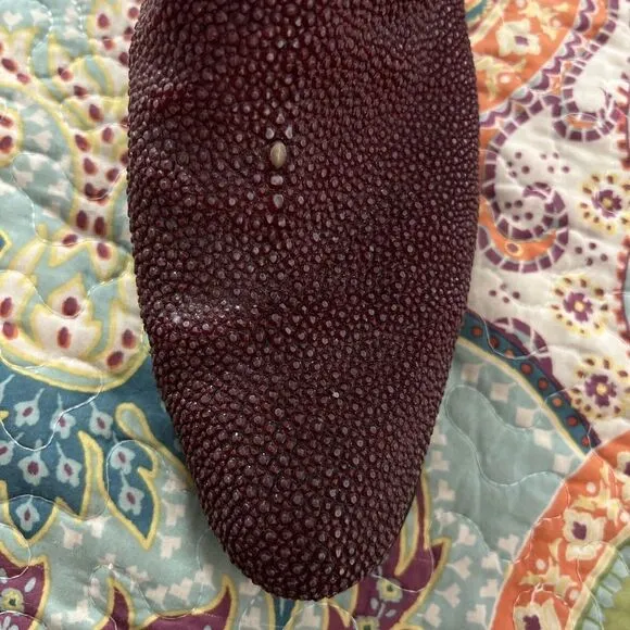 Olathe‎ Stingray Boots &amp; Leather Maroon  Western  Cowgirl 5.5  USA Made