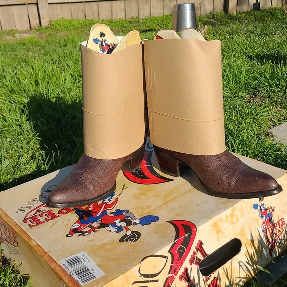 Old Gringo Brown Fringe Ankle Boots
