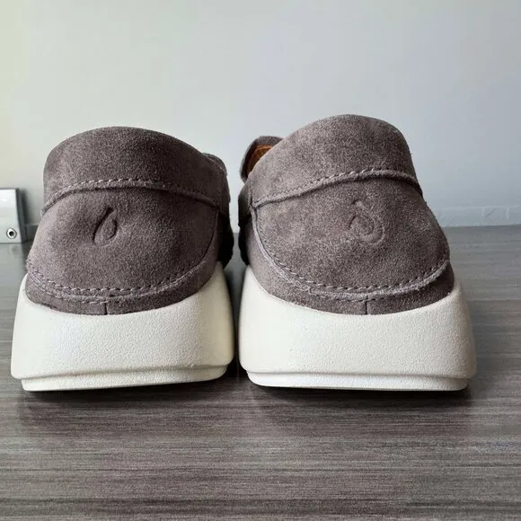 OluKai Ka'a Loafer Slip on Shoes Men's in Grey $140