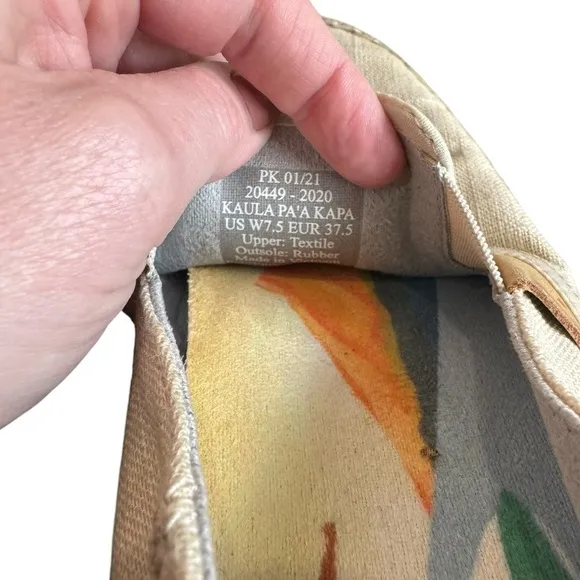 OluKai - Kaula Pa'a Kapa Convertible Espadrille Flat Sneakers Sz 7.5