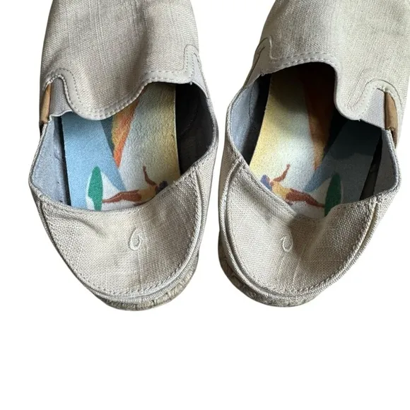 OluKai - Kaula Pa'a Kapa Convertible Espadrille Flat Sneakers Sz 7.5