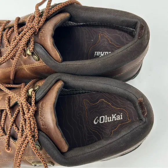 OLUKAI Makoa WP Waterproof Hiking Shoes Casual - Men's Espresso 10.5