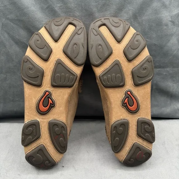OluKai Moloa Kohana Mens Slip-On Leather Loafers Shoes Size 8 Clay‎