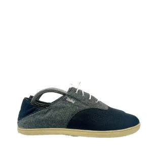 Olukai Shoes Men Size 9.5 Nohea Moku Gray Lace Up Casual Comfort Sneakers