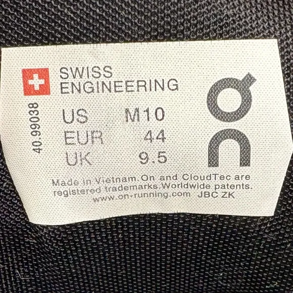 On Cloud X 2 Gray Blue Mens US Size 10 EUR 44 40.99038 Running Shoes