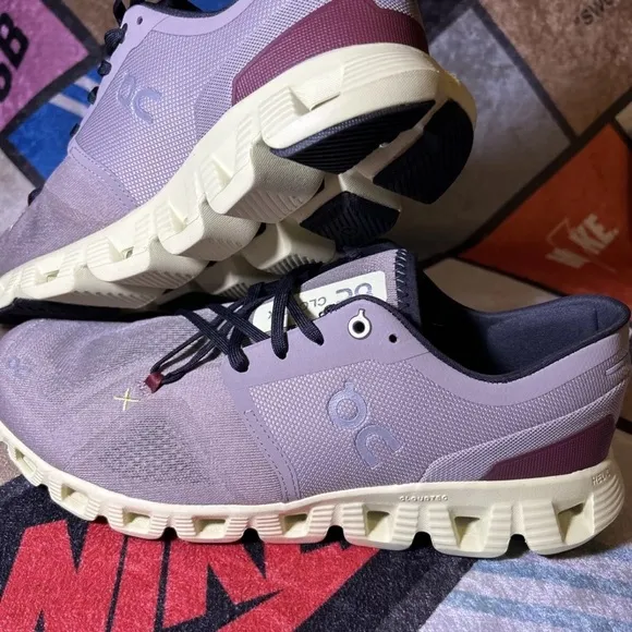 On Cloud X3 Running Shoes Size11.5 for Men’s in Fog and Hay