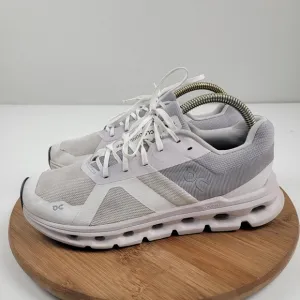 On Cloudrunner White Grey Athletic Running Athletic Shoes Womens Sneakers Size 9