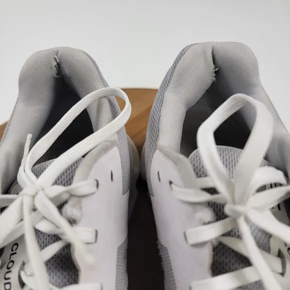 On Cloudrunner White Grey Athletic Running Athletic Shoes Womens Sneakers Size 9
