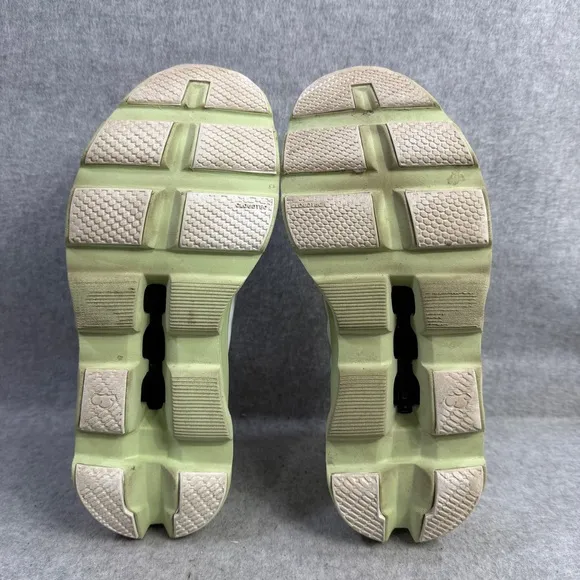 On Running Shoes Womens Size 9 Cloudmonster Grey Green Comfy Athletic Sneakers
