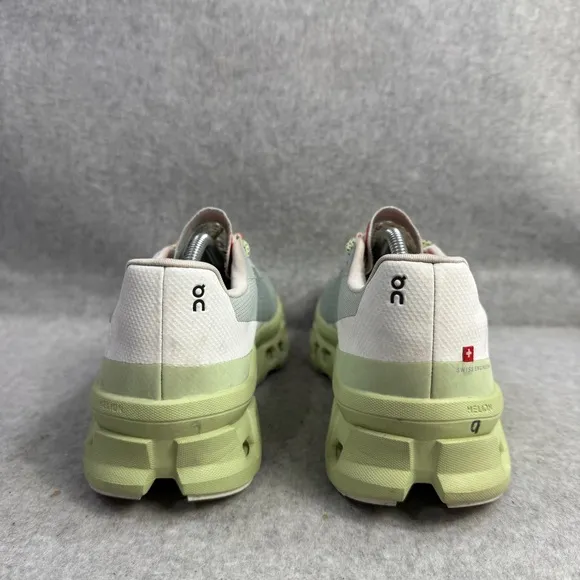 On Running Shoes Womens Size 9 Cloudmonster Grey Green Comfy Athletic Sneakers