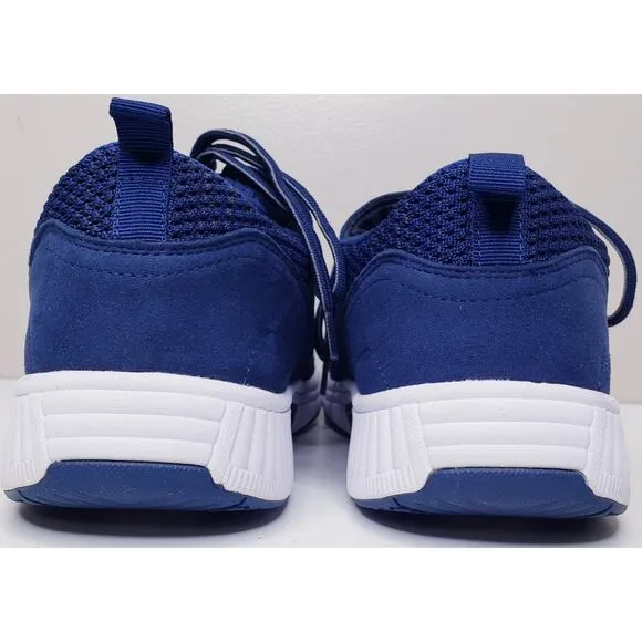 ORTHOFEET Men's 12D #529 Tacoma Navy Blue Stretch Knit Sneakers Comfort Shoes