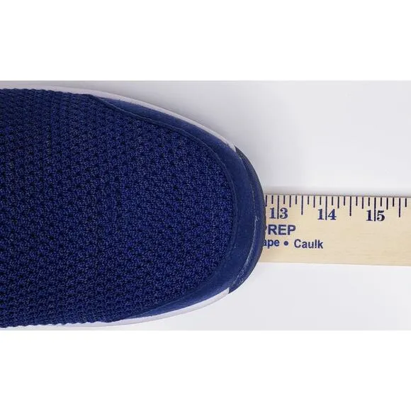 ORTHOFEET Men's 12D #529 Tacoma Navy Blue Stretch Knit Sneakers Comfort Shoes