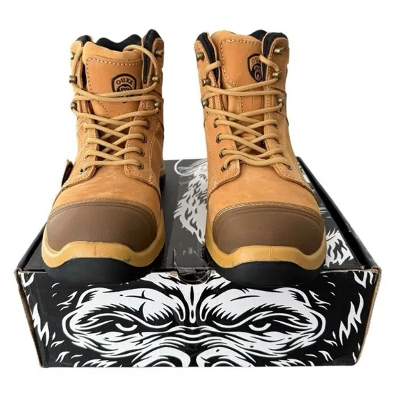 Ouxx Steel Toe Work Boots Tan Men’s Size 10 Wide ASTM F2413-18