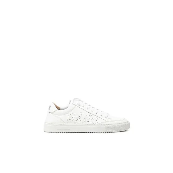 P448 Leather Studded Ankle Boots Women White Sneakers