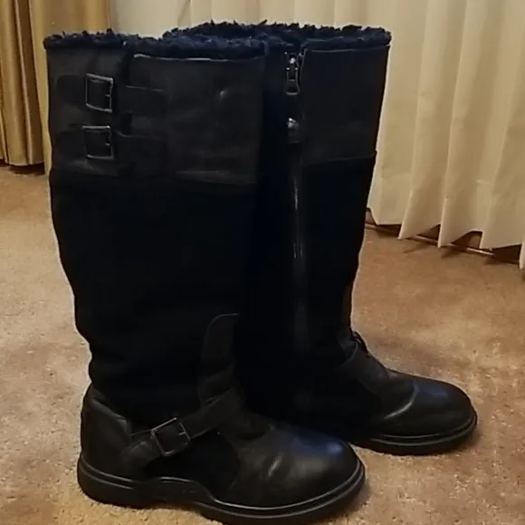 Pajar Canada Tall Zipper Leather Boots