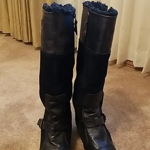 Pajar Canada Tall Zipper Leather Boots