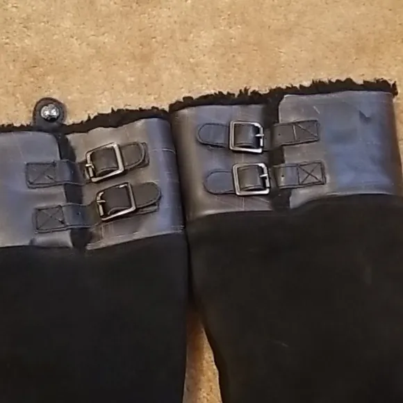 Pajar Canada Tall Zipper Leather Boots